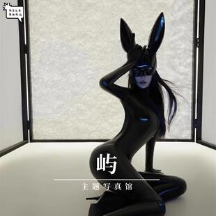 2024新款 赛博Al科技感夜店舞台演出服饰 御姐皮衣酷飒辣妹写真服装