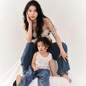 影楼拍照写真套装 新款 家庭装 一家三口简约亲子装 影 全家福摄影服装