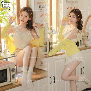 影楼新号韩系居家少女奶油风写真服装 个人小清新纯欲风私房艺术照