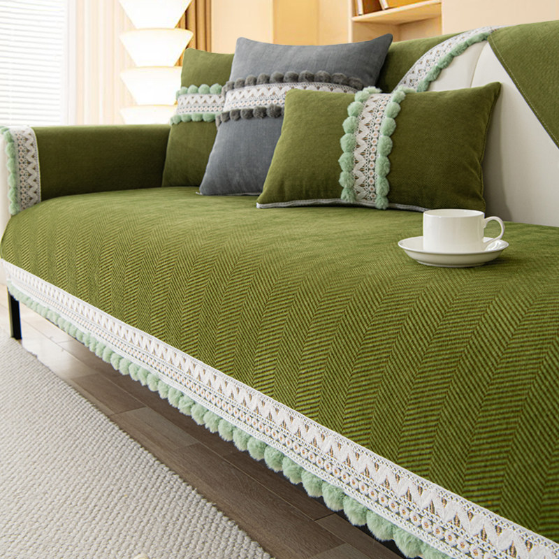 新款雪尼尔沙发垫四季通用毛球防滑坐垫子套罩靠背巾加厚防猫抓,居家布艺,沙发垫,淘宝优惠券,粉丝福利购,淘宝优惠卷