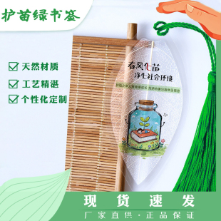 校园护苗计划叶脉书签班级表彰小奖品天然树叶文创高颜值书页夹