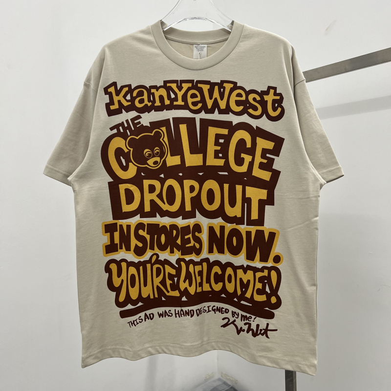 KANYE短袖嘻哈男士印花T恤
