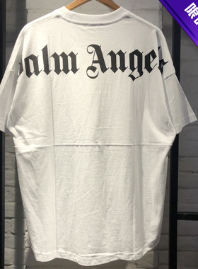 PA天使23SS大字母LOGO印花OS宽松版型蝙蝠袖男生嘻哈短袖情侣T恤