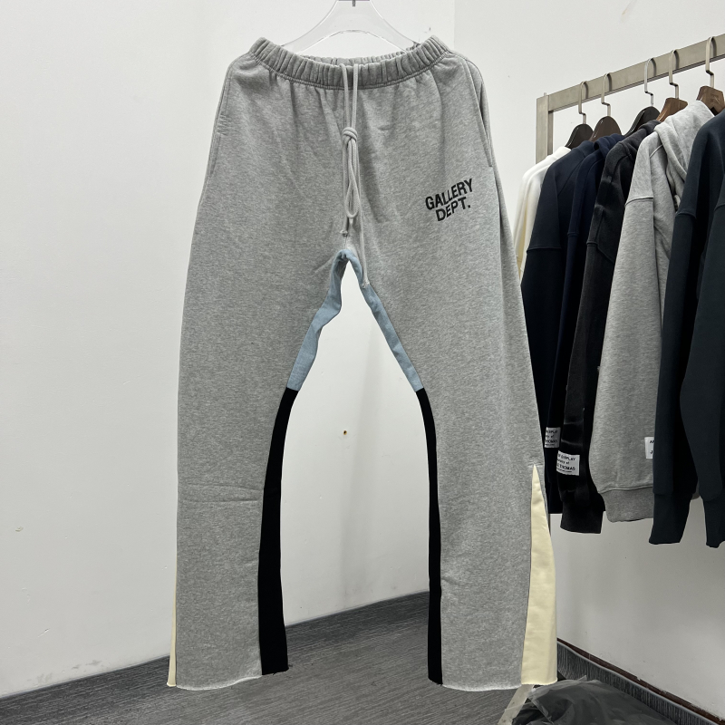 GalleryDept长款嘻哈泼墨卫裤