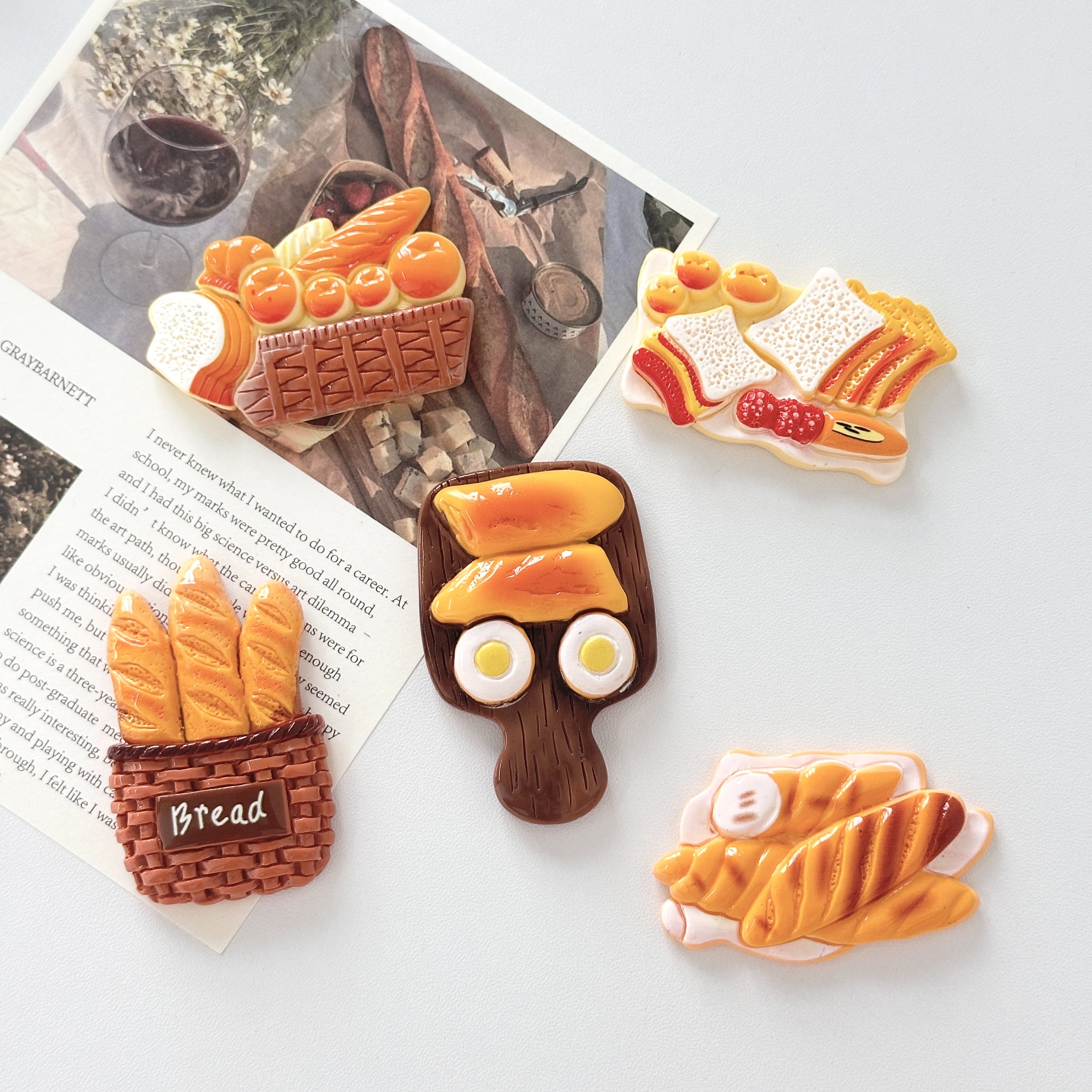 趣味厨房大号西餐面包甜甜圈食玩洞洞板磁铁装饰磁力贴,家居饰品,冰箱贴,淘宝优惠券,粉丝福利购,淘宝优惠卷