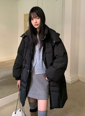 AlloFu十三行宽松羽绒服十三行冬季女加厚白鸭绒面包服外套22999