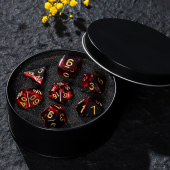 克苏鲁跑团骰子铁盒数字二十面色子coc桌游教具20面dnd游戏王筛子