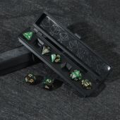 星光骰子盒装 跑团coc多面10二十面龙桌游dnd4亚克力20面6数字色子