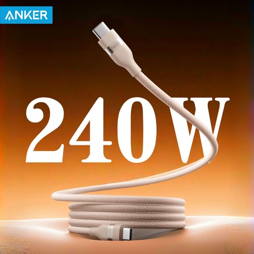 Anker尼龙编织240W快充C线PD3.2