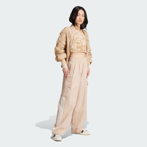 Adidas/阿迪达斯正品女士复古穿搭工装宽松阔腿运动裤IZ0717