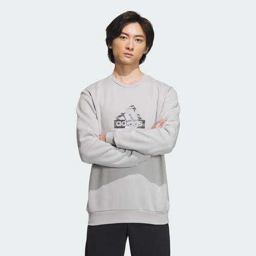 Adidas/阿迪达斯正品新款男士宽松休闲圆领套头衫IT3962