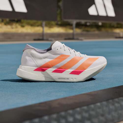 Adidas/阿迪达斯正品男子超轻透湿排汗竞速马拉松碳柱跑鞋JR7088