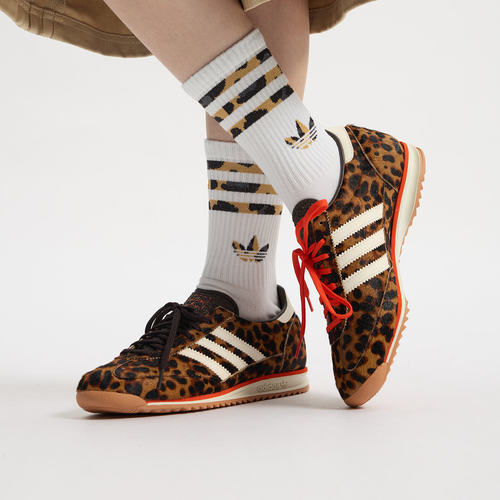 Adidas/阿迪达斯SL72 OG T头鞋复古经典复古豹纹薄底运动鞋JI0189