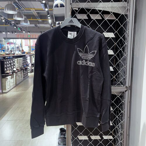 Adidas/阿迪达斯OUTL TREF CREW男运动长袖圆领卫衣套头衫IU2350