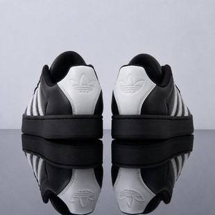 Adidas三叶草男女款SUPERSTAR ST W经典复古贝壳头运动板鞋JR7444