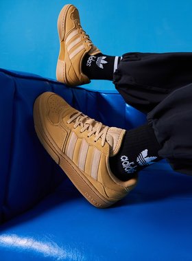 Adidas阿迪达斯三叶草休闲鞋男女透气低帮复古板鞋运动鞋ID6070