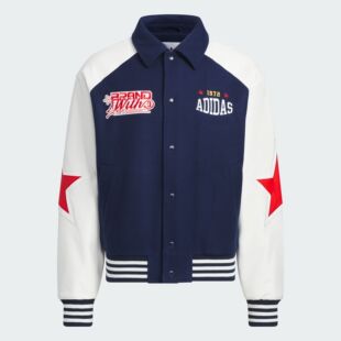 Adidas 三叶草男女拼接保暖运动翻领外套JN0775 阿迪达斯正品