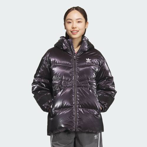 Adidas/阿迪达斯正品三叶草女保暖运动600蓬连帽鸭绒羽绒服JD3780