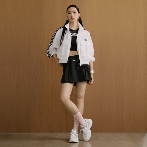 Adidas/阿迪达斯CROP TRACK TOP 休闲短款运动夹克外套KG8513