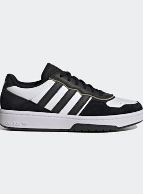 正品Adidas阿迪达斯男女情侣板鞋COURTIC熊猫色运动休闲鞋JS3034