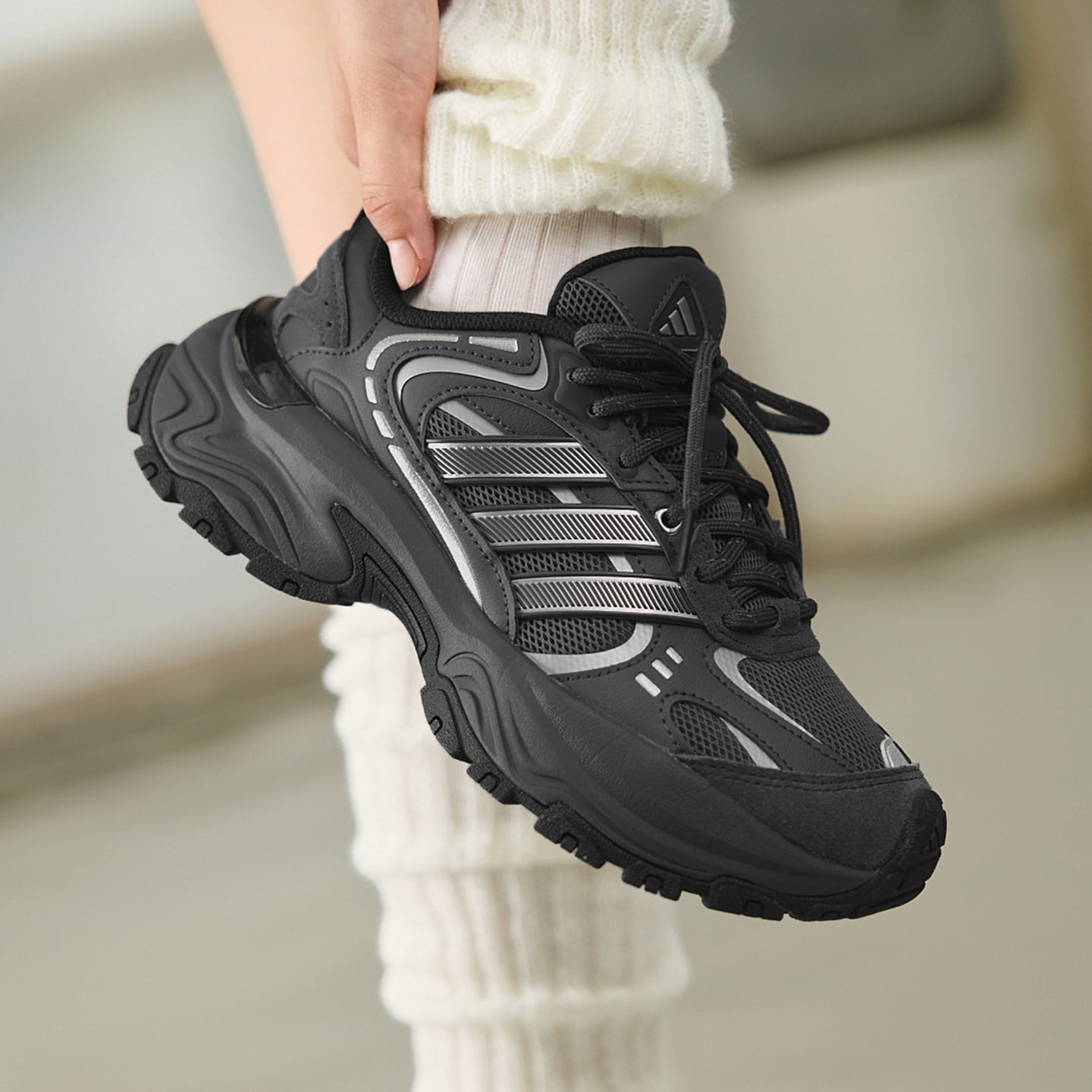 Adidas/阿迪达斯正品SHADOW FEVER男女经典厚底复古老爹鞋KK3779