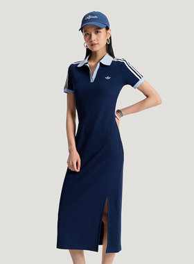 Adidas/阿迪达斯正品POLO DRESS女子休闲运动连衣裙KY5698