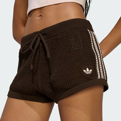 Adidas/阿迪达斯正品CROCHET SHORTS女子经典针织运动短裤KE0197