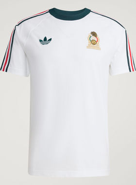 Adidas/阿迪达斯正品墨西哥队足球休闲文化修身短袖圆领T恤JZ6483