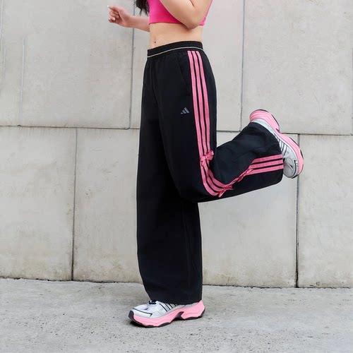 正品Adidas阿迪达斯梭织蝴蝶结香蕉裤26春季扭扭裤KR7597 KR7598