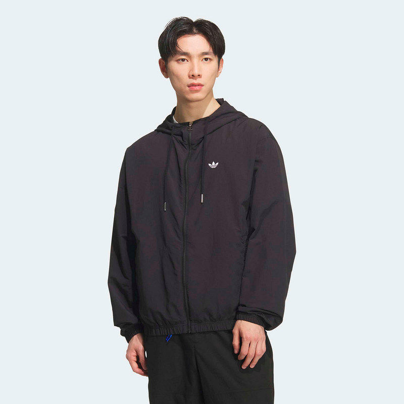 adidas阿迪达斯三叶草男子连帽休闲运动夹克外套KT3035 - 实物图