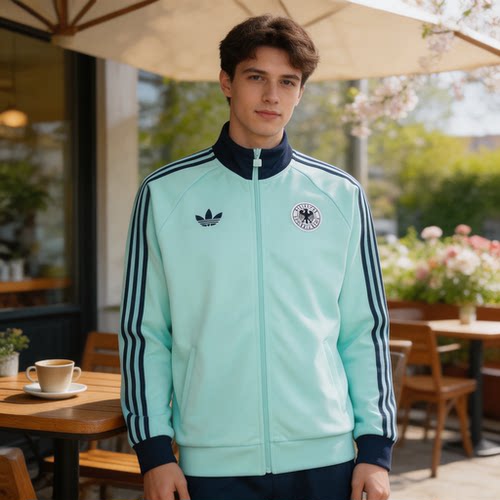 阿迪达斯Adidas三叶草男装春新款足球休闲文化高领夹克外套JZ9340