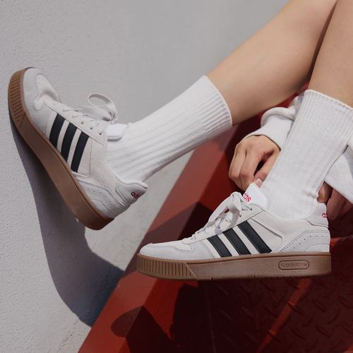 adidas neo D-PAD男女同款复古运动板鞋休闲鞋轻便舒适灰色JP8232
