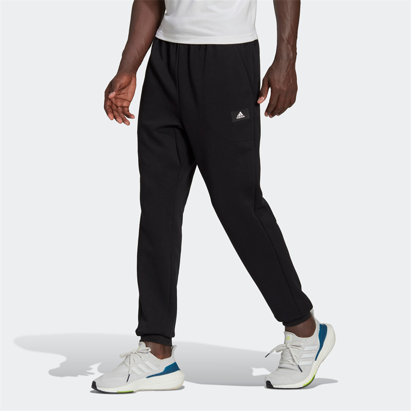 Adidas/阿迪达斯正品男士双面针织束脚运动休闲裤HE2225