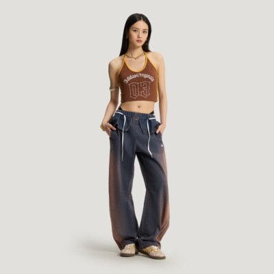 Adidas/阿迪达斯G W 2IN1 PANT女子二合一牛仔宽松运动裤KS0624