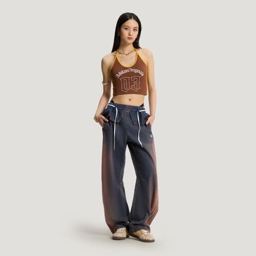 Adidas/阿迪达斯G W 2IN1 PANT女子二合一牛仔宽松运动裤KS0624