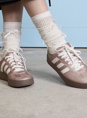 Adidas/阿迪达斯正品BARREDA男女运动休闲板鞋德训鞋JQ6664