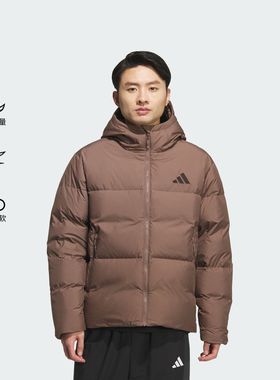 Adidas/阿迪达斯羽绒服男连帽保暖防风运动休闲外套KC5945