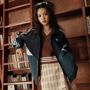 Adidas/阿迪达斯正品男女同款经典运动宽松夹克外套KC3115