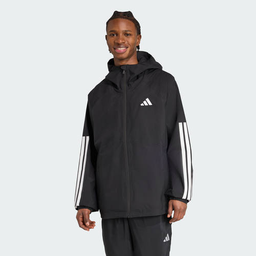 adidas阿迪达斯男子耐磨运动宽松连帽夹克冲锋衣JM1056