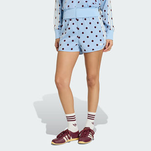 Adidas阿迪达斯女子复古风波点运动短裤KV1173 KV1172