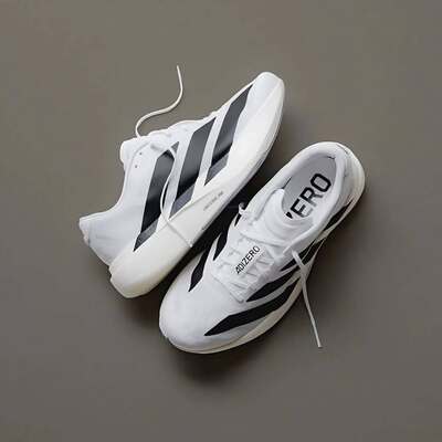 阿迪达斯Adidas Adizero Evo SL 男鞋马拉松竞速跑步鞋白黑JH6206