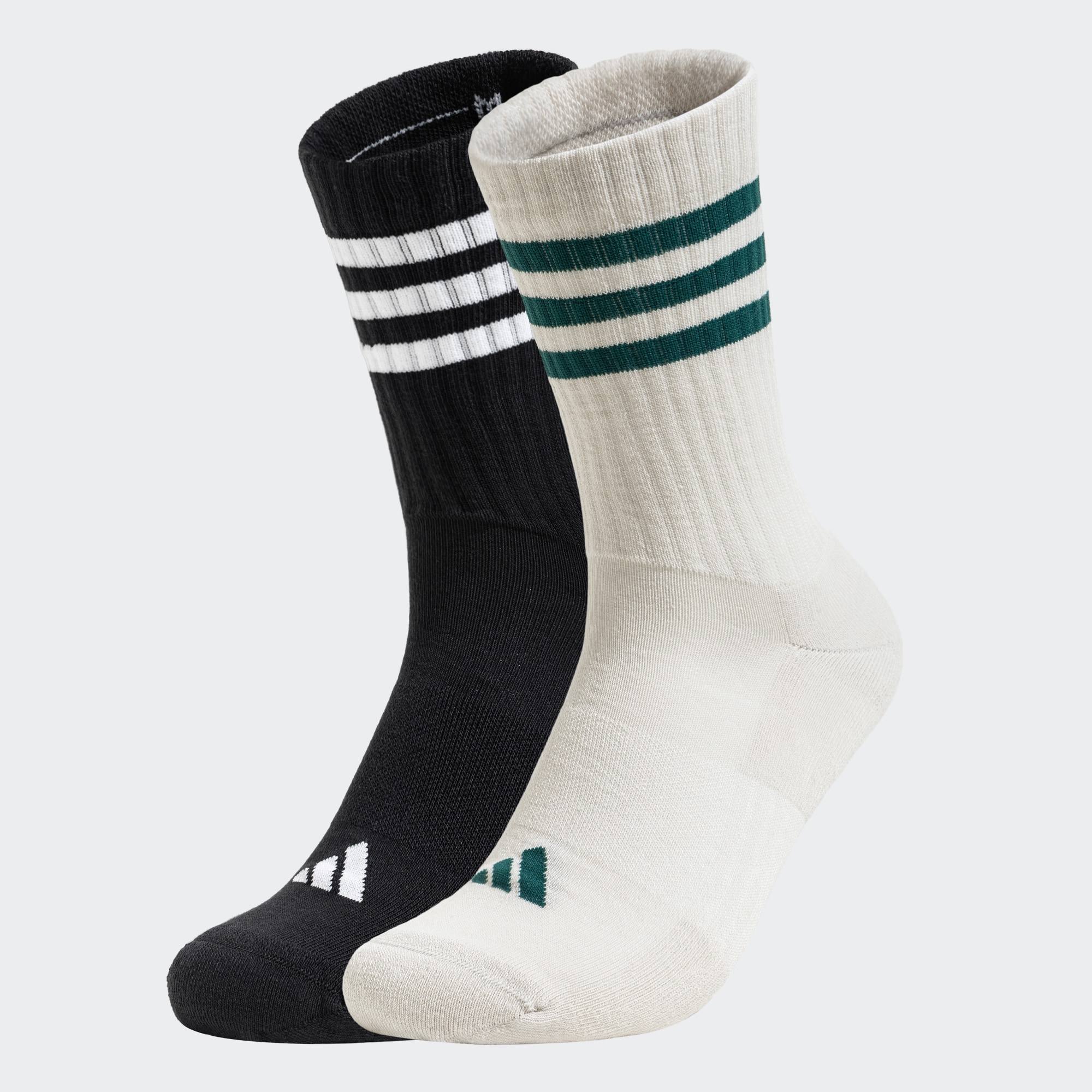 Adidas/阿迪达斯正品 CREW SOCK 2PP 男女同款舒适袜子JN4868