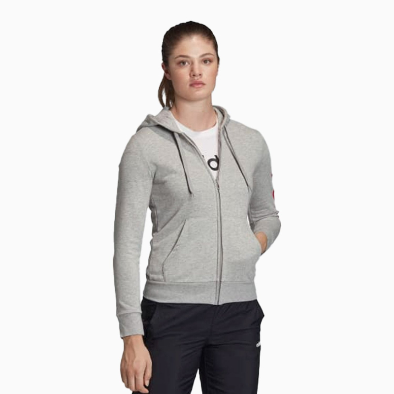Adidas/阿迪达斯正品女子舒适休闲运动连帽外套FM6487