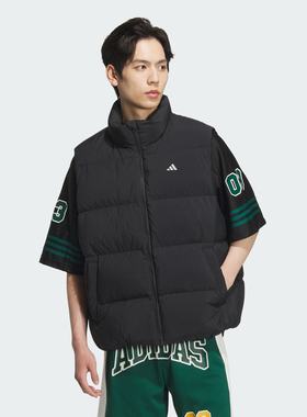 Adidas阿迪达斯男简约保暖背心防风户外羽绒马甲JC6822 JJ4963
