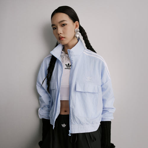 Adidas/阿迪达斯正品三叶草女士运动休闲宽松梭织短款外套KG8514