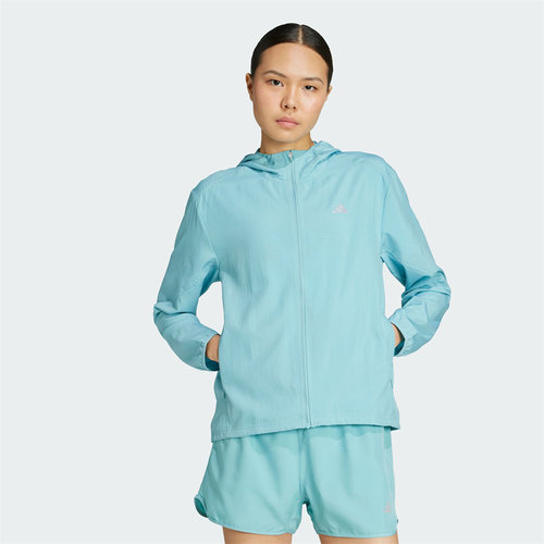 Adidas/阿迪达斯正品RUN IT JACKET女跑步运动连帽夹克外套JM5745