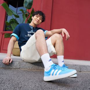 新款 夏季 运动休闲板鞋 T头鞋 JQ6672 Adidas阿迪达斯男鞋 德训鞋 女鞋