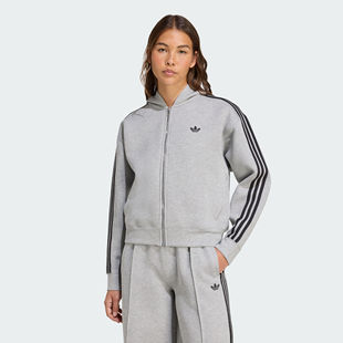 阿迪达斯（adidas）三叶草连帽卫衣休闲运动服舒适夹克外套JY2620