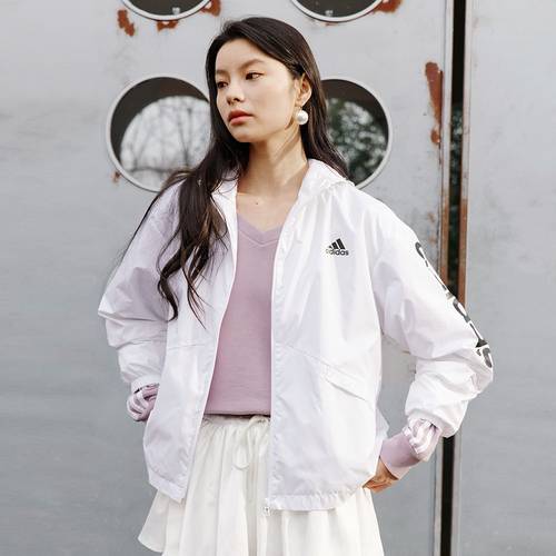 Adidas/阿迪达斯正品春季女子宽松舒适运动夹克外套GL0647