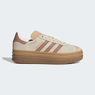 厚底运动板鞋 Adidas三叶草GAZELLE 女子经典 JS3893 BOLD